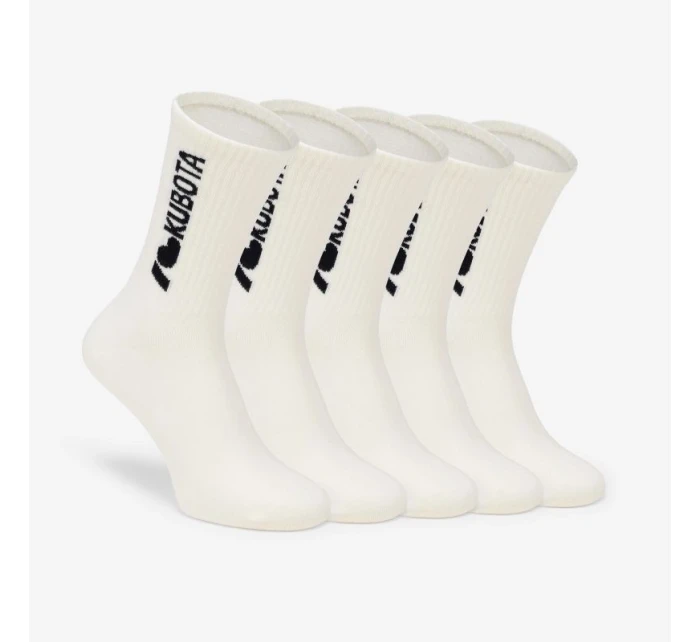 Kubota 5 balení krémových ponožek i love kubota K25SS-300-002-01-5