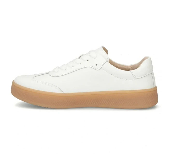 Dámské kožené boty na platformě bílé Filippo DP7543/26 Dámské kožené boty na platformě bílé Filippo DP7543/26