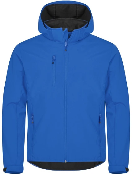 Clique Classics Softshell Hoody M Pánská 3-vrstvá softshellová bunda s kapucí 67.0912 royal blue Clique Classics Softshell Hoody M Pánská 3-vrstvá softshellová bunda s kapucí 67.0912 royal blue