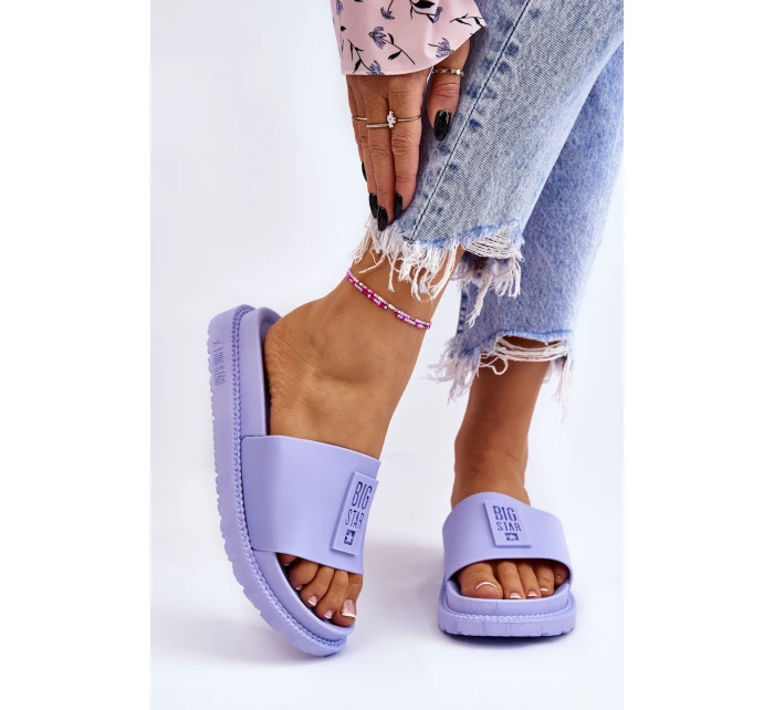Dámské pantofle Big Star LL274431 Světle fialová Dámské pantofle Big Star LL274431 Světle fialová