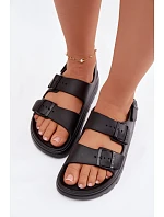 Dámské pěnové sandály na platformě Big Star TT274A031 Černé Dámské pěnové sandály na platformě Big Star TT274A031 Černé