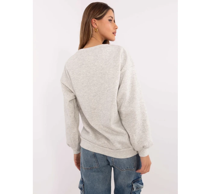 Mikina EM BL 617 model 20811730 světle šedá - FPrice Mikina EM BL 617 model 20811730 světle šedá - FPrice