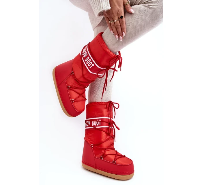 Dámské červené vysoké boty do sněhu Venila Dámské červené vysoké boty do sněhu Venila
