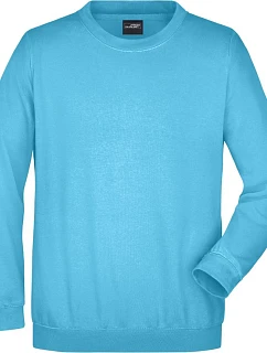 JN 40 Mikina z těžké bavlny model 22520051 turquoise - Daiber