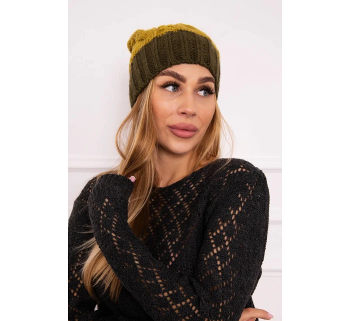 Paris fleecová čepice K212 kiwi+khaki