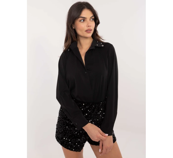 Koszula DHJ KS model 20619238 czarny - FPrice Koszula DHJ KS model 20619238 czarny - FPrice