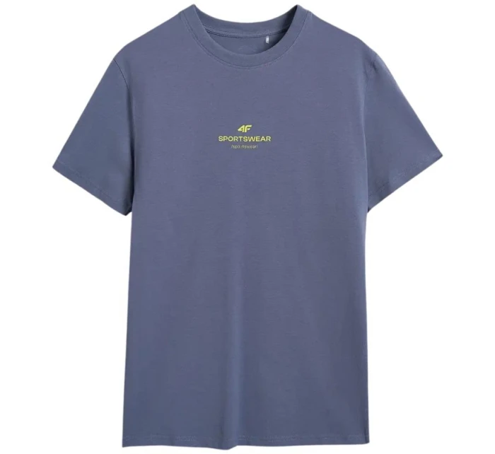 Pánské tričko 4F M2961 denim 4FWAW25TTSHM2961 32S pánské Pánské tričko 4F M2961 denim 4FWAW25TTSHM2961 32S pánské