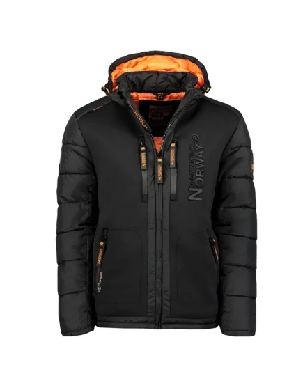 Geographical Norway pánská bunda BEACHWOOD BLACK-FORANGE DB MEN 068 BS4 BLACK (WU6631H/GN-NOIR)