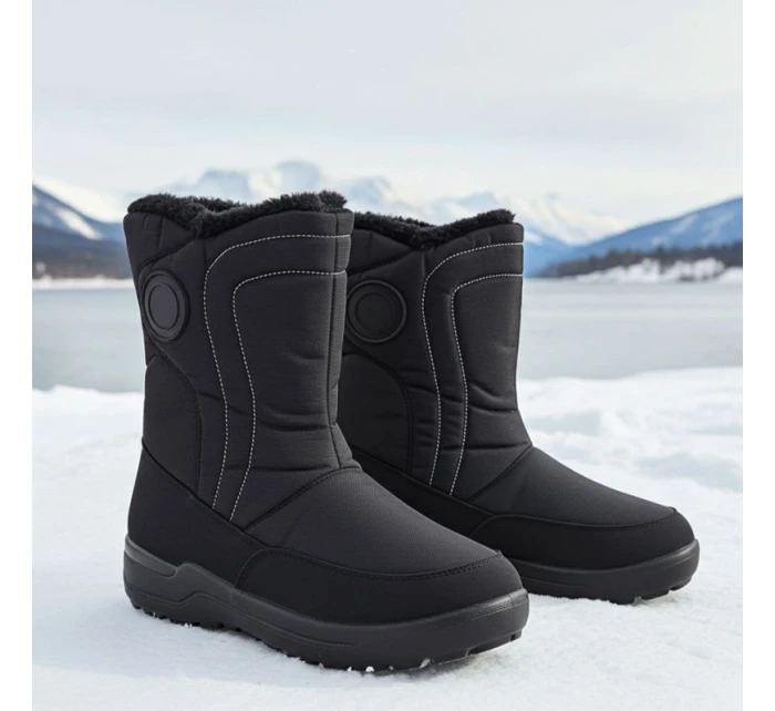 Dámské ploché zateplené sněhule černé model 21906490 - Potocki