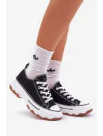 Nízké dámské tenisky na platformě černé Aradwin Nízké dámské tenisky na platformě černé Aradwin