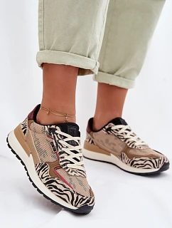 Dámské sportovní tenisky s potiskem Big Star model 22042743 Béžové - Big Star Shoes