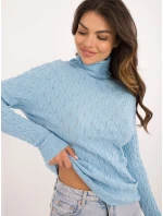 Sweter AT SW  jasny niebieski model 20493300 - FPrice