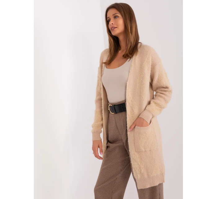 Sweter AT SW model 18990696 beżowy - FPrice Sweter AT SW model 18990696 beżowy - FPrice