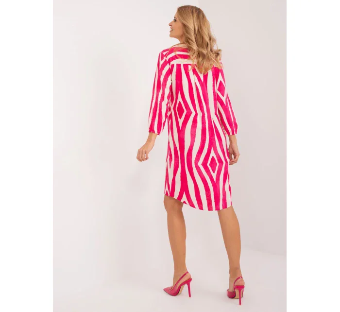 Šaty D73771M30427A fuchsiová Šaty D73771M30427A fuchsiová