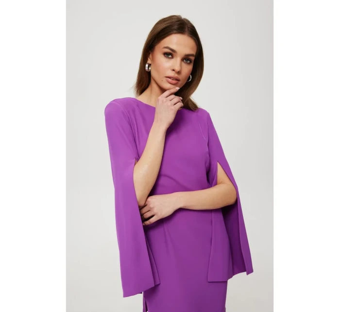 Mini šaty s rukávy model 19678768 - Makover