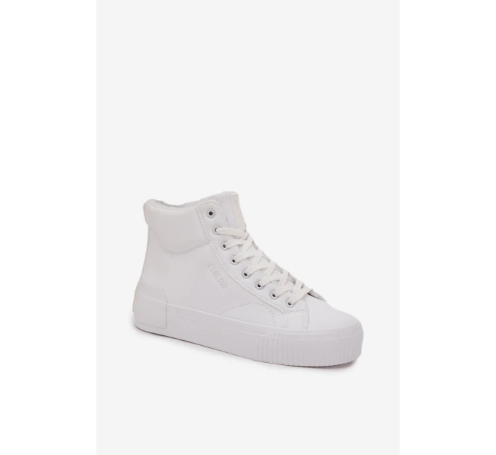 Dámské zateplené tenisky na platformě Big Star – bílé Dámské zateplené tenisky na platformě Big Star – bílé