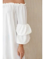 Španělské šaty s volánky 8002 ecru - Kesi