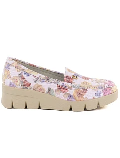 Dámské boty na platformě růžové s květinami M.Daszynski model 22068831 - M. Daszyński