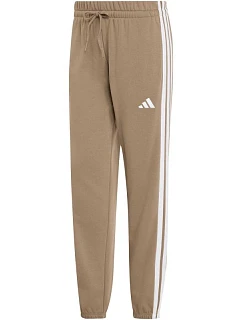 Dámské kalhoty adidas Essentials 3-Stripes French Terry Cuffed, béžové, KF8338, dámské