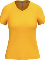 Kariban K 381 Dámské tričko s výstřihem do V 20.K381 yellow