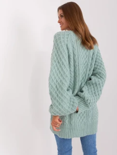 Sweter AT SW  mietowy model 18895582 - FPrice