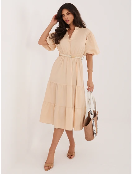 Šaty MI SK 92950.90 béžové