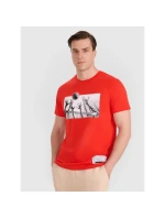 Pánské volejbalové tričko s potiskem 4F 4FRAW25TTSHM3319-62S