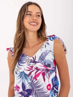 Dámský top WN TP 1482 4.67 bílý a tmavě modrý