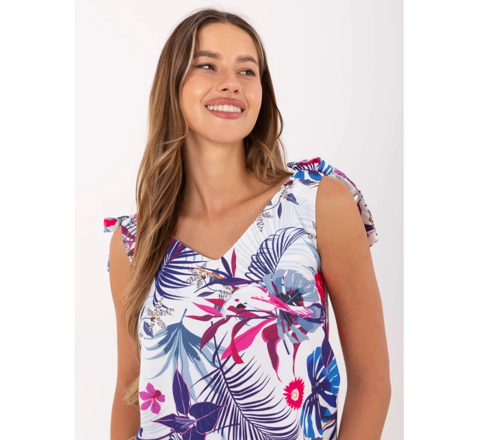 Dámský top WN TP 1482 4.67 bílý a tmavě modrý