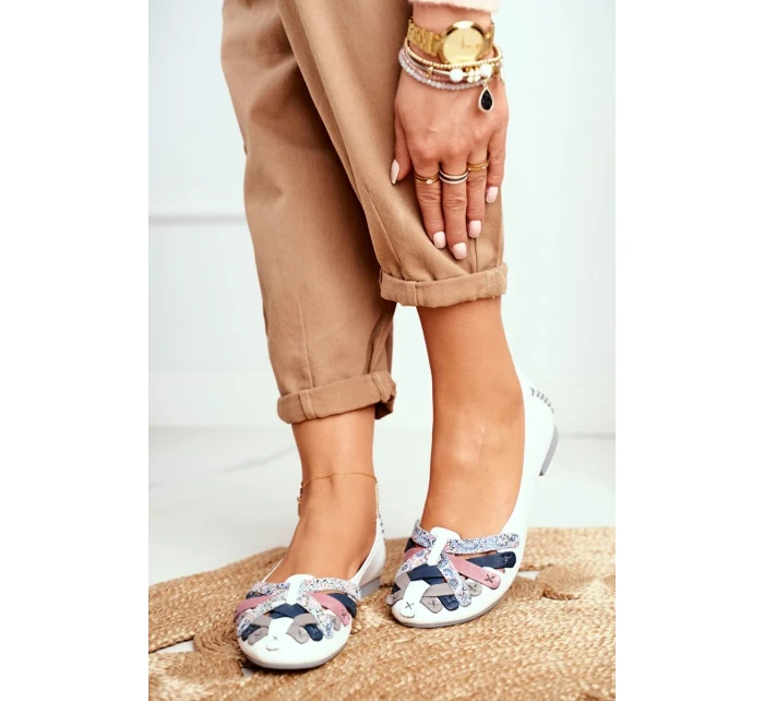 Dámské Kožené Baleríny Maciejka Bílé 01358-21 Dámské Kožené Baleríny Maciejka Bílé 01358-21