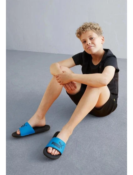 Junior žabky Cool Cat 2.0 Jr 390881 07 Modrá s černou - Puma