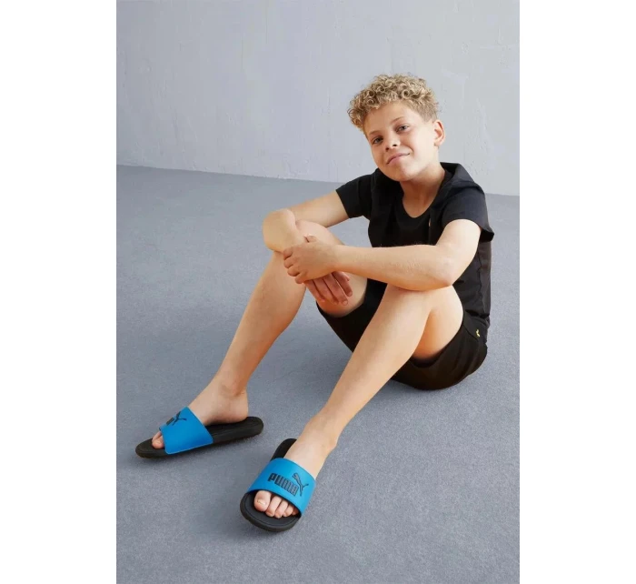 Junior žabky Cool Cat 2.0 Jr 390881 07 Modrá s černou - Puma