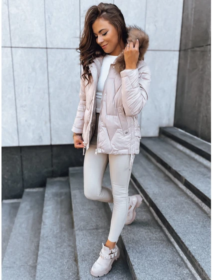 Dámská zimní bunda beige Dstreet model 21970516 - FashionStreet