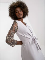 Šaty LK SK 507860.82P světle šedá Šaty LK SK 507860.82P světle šedá