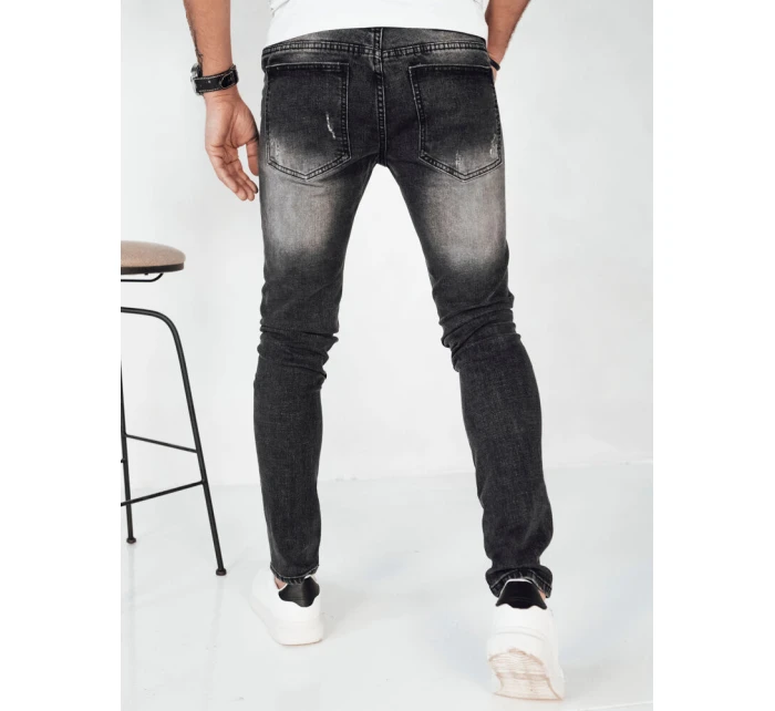 Pánské tmavě šedé džínové kalhoty FashionStreet UX4152