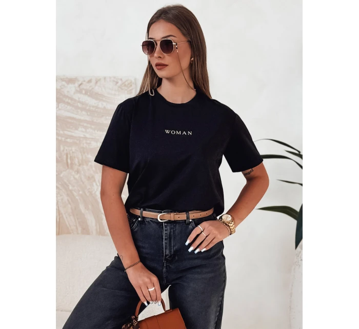 Dámské tričko WOMAN černé FashionStreet RY2554 Dámské tričko WOMAN černé FashionStreet RY2554