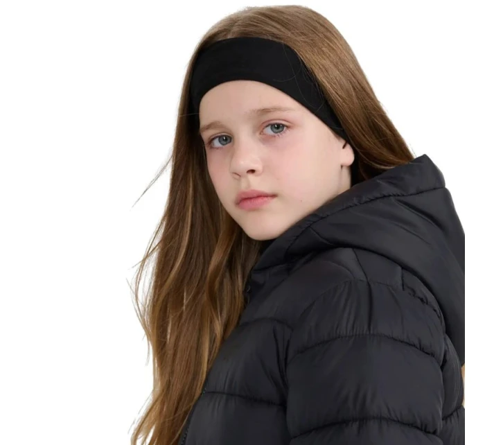 Dětská péřová bunda  tmavě černá JWAW25TDJA 20S model 21343633 - 4F