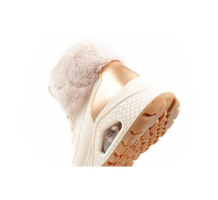 Skechers Uno Rugged dámská sportovní obuv zateplené boty zimní béžové dámské