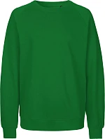 Neutral O 63001 Unisex raglánová mikina z bio bavlny 77.6301 green