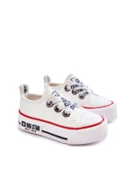 Dětské kožené tenisky BIG STAR KK374040 Bílé Dětské kožené tenisky BIG STAR KK374040 Bílé