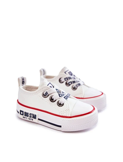 Dětské kožené tenisky BIG STAR model 21594810 Bílé - Big Star Shoes