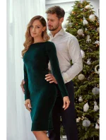 M565 Sametové tužkové šaty - zelené M565 Sametové tužkové šaty - zelené