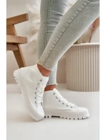 Dámské Tenisky S Kotníkovou Cholevkou Big Star Bílé Dámské Tenisky S Kotníkovou Cholevkou Big Star Bílé