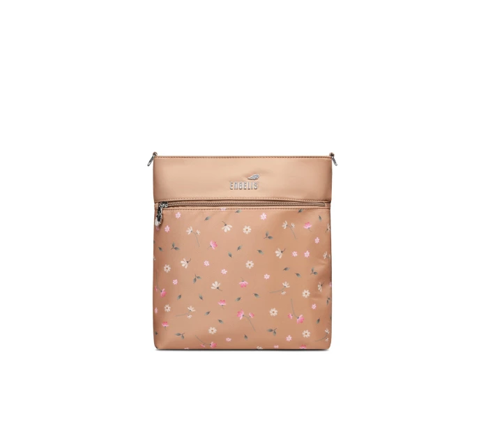 Dámská crossbody kabelka na kočárek Vuch Amma Flowers Beige Dámská crossbody kabelka na kočárek Vuch Amma Flowers Beige