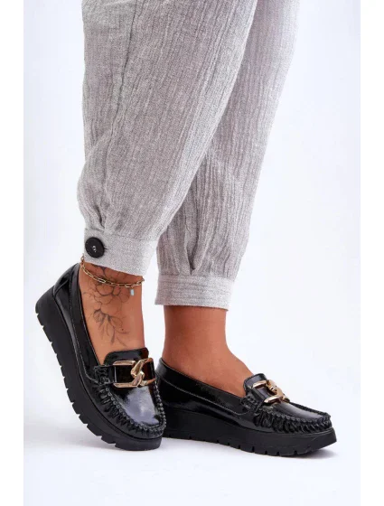 Mokasiny model 21099103 černé Step in style - SWEET SHOES