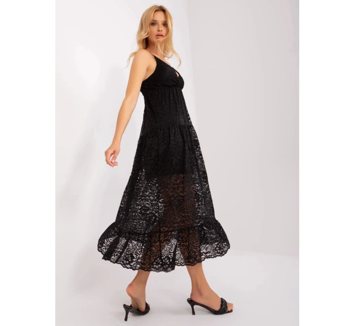 Dámské šaty model 22018572 černé - FPrice Dámské šaty model 22018572 černé - FPrice