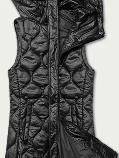 Černá dámská vesta s kapucí model 20656553 - Libland