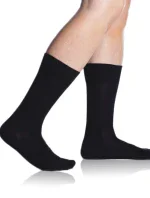 Bambusové klasické pánské ponožky BAMBUS COMFORT SOCKS - BELLINDA - černá