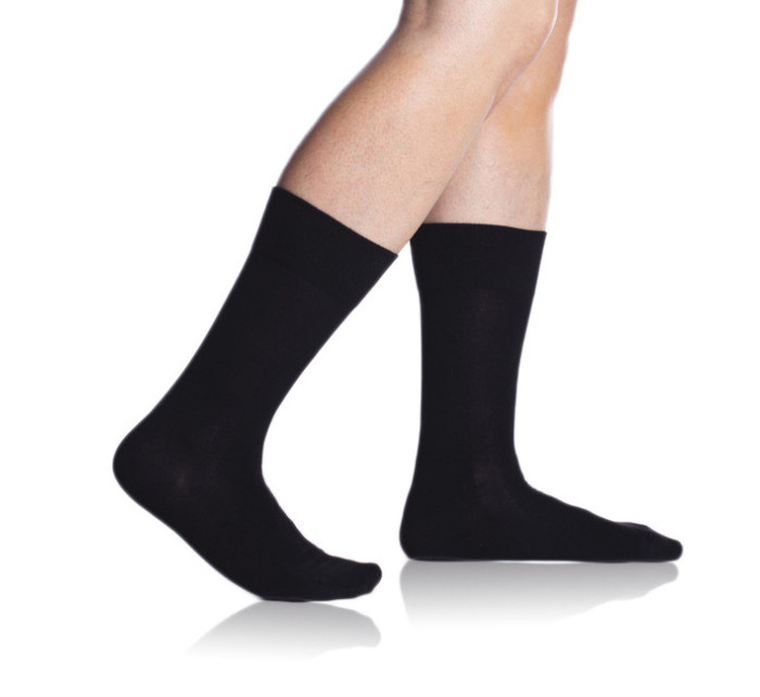 Bambusové klasické pánské ponožky BAMBUS COMFORT SOCKS - BELLINDA - černá