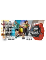 Chytré hodinky Gravity GT21-6 + červený silikonový řemínek